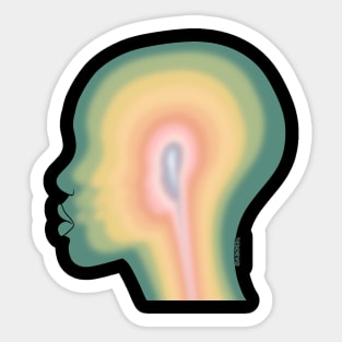 Headspace Aura Green Sticker